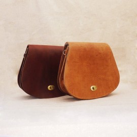 Set of two brown genuine...