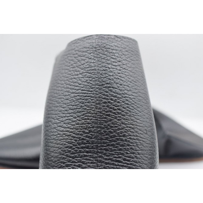 Babouche Berbère En Cuir Noir Artisanale Maroc - Chausson Pointu Pour Hommes Et Femmes, Neuve Avec Emballage