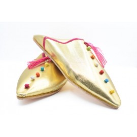 Ballerine fait main en cuir...