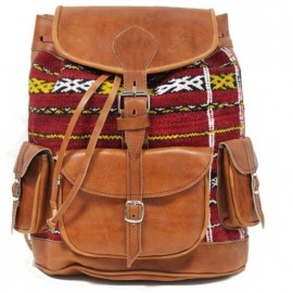 Genuine Handmade Brown Genuine Leather Backpack