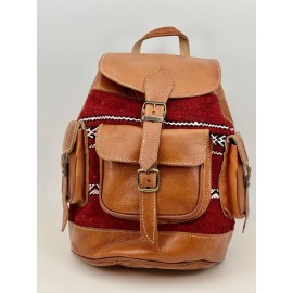 Genuine Handmade Brown Genuine Leather Backpack