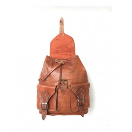 modern brown backpack in...