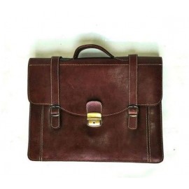 High quality 100% handmade genuine leather satchel