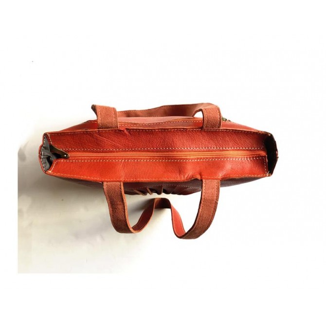 Sac Seau En Cuir Véritable Pour Femme - Taille Moyenne, Multicolore, Neuf Avec étiquettes