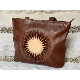 Natural Leather Shoulder Bag