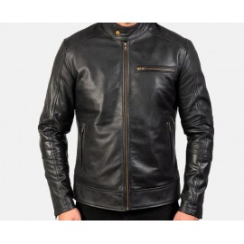 Jacket en cuir véritable Homme