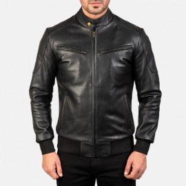 Jacket en cuir véritable Homme