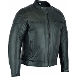 Veste en cuir véritable...