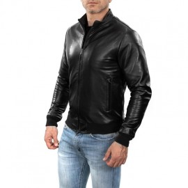 Jacket en cuir naturel...