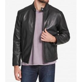 Jacket en cuir naturel...