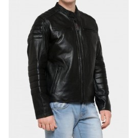 Jacket en cuir naturel...