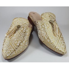 golden slippers for women