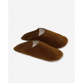 Suede slippers for women