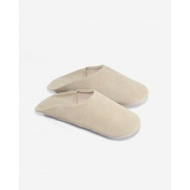 Suede slippers for women
