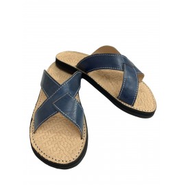 Äkta läder crossover sandal