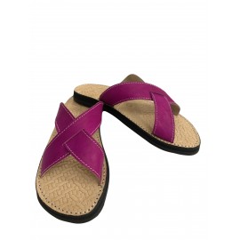 Äkta läder crossover sandal
