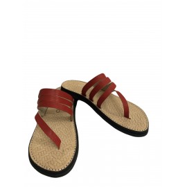 Sandale pour femme en cuir...