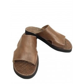 Tongs été homme en vrai cuir