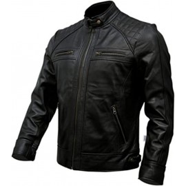 Veste haut de gamme en cuir...