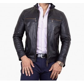 Veste haut de gamme en cuir...