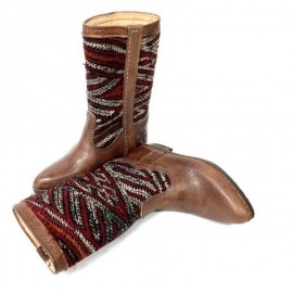 Botte en cuir véritable...