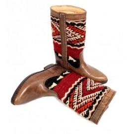 Leather boot and kilim crafts Morocco