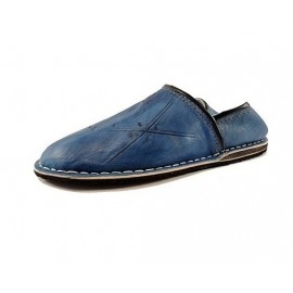 Berber slippers Round Blue