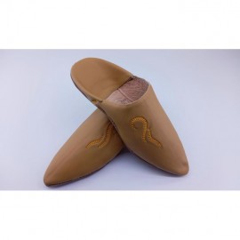 Babouche fait main Marron