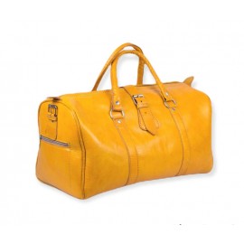 Sac en cuir véritable jaune...
