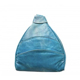 Blue shoulder bag made of...