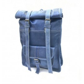Stylish genuine leather travel backpack