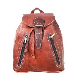 Trendy handmade leather backpack