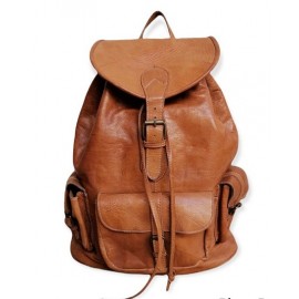 copy of 100% handmade natural leather backpack
