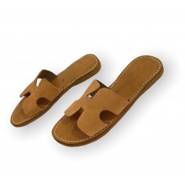 Beach brown genuine leather...