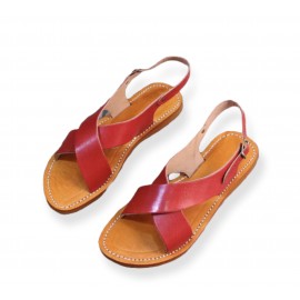 Sandale nu-pieds en vrai...