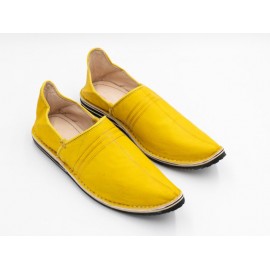 Berber slippers in yellow...