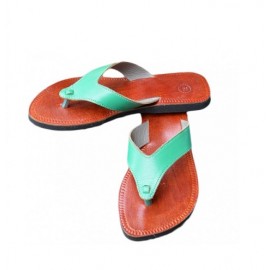 Sandale en cuir naturel...
