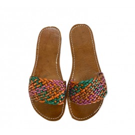 Sandale plate mode femme en...