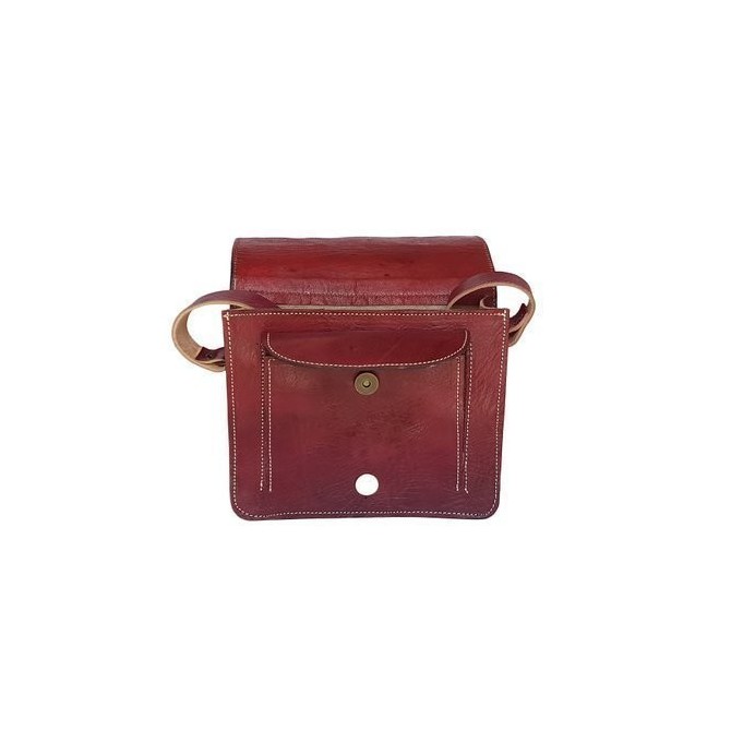 SH Leder Anny G248 – Sac Bandoulière Cuir Véritable Élégant, Pochette Italienne 22x15 Cm, Style Intemporel Et Pratique
