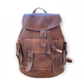 Brown backpack high quality handmade craftsmanship