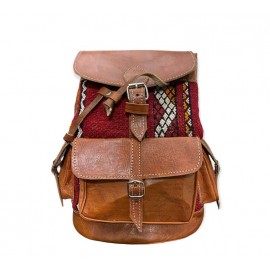 Mochila marrón de alta...