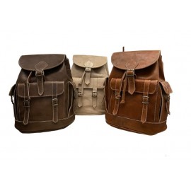 Set of 3 real leather satchel 100% handmade