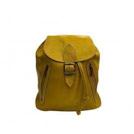 Real leather satchel Yellow...