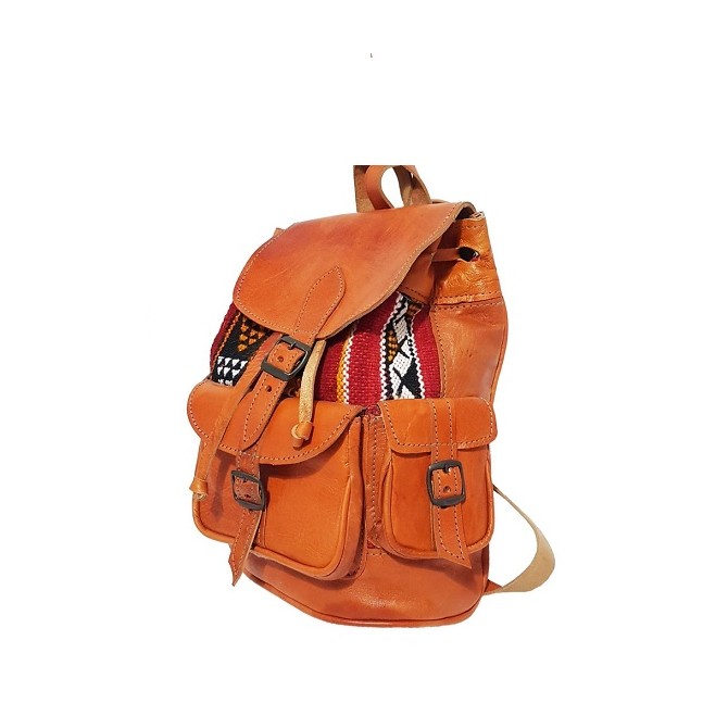 Sac De Voyage Homme En Cuir Véritable Vintage - 20 Pouces - Marron - Marque JMB