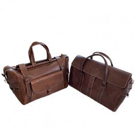 copy of Set of two handmade genuine leather travel bags
