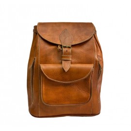Practical Fashion Handcrafted Real Leather Backpack
