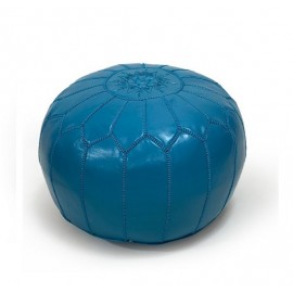 Pouf en vrai cuir 100% fait...