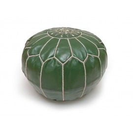 Pouf en vrai cuir 100% fait...