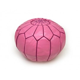 Pouf en vrai cuir 100% fait...