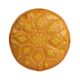 Pouf en cuir véritable...